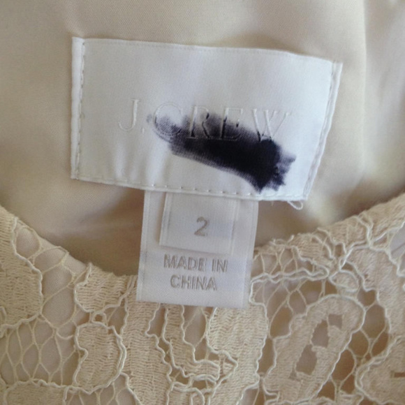 J. Crew Dresses J Crew Tinsley Dress In Leavers Lace Champagne